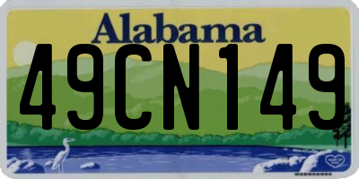 AL license plate 49CN149