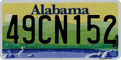 AL license plate 49CN152
