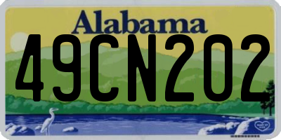 AL license plate 49CN202