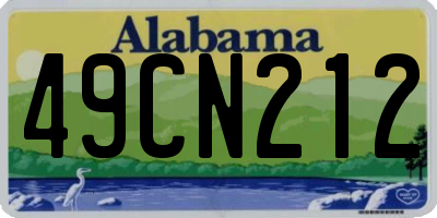 AL license plate 49CN212