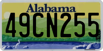 AL license plate 49CN255