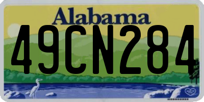 AL license plate 49CN284