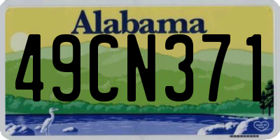 AL license plate 49CN371