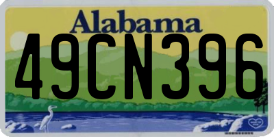 AL license plate 49CN396