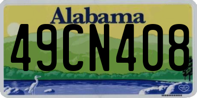 AL license plate 49CN408