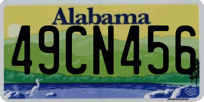 AL license plate 49CN456