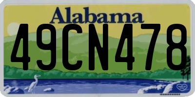 AL license plate 49CN478