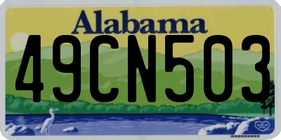 AL license plate 49CN503