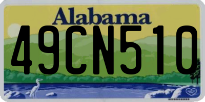 AL license plate 49CN510