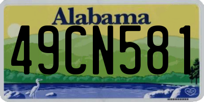 AL license plate 49CN581