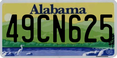 AL license plate 49CN625