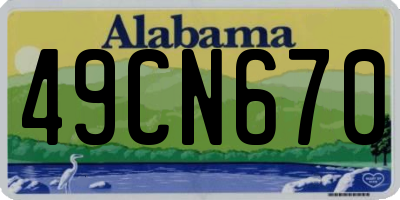 AL license plate 49CN670
