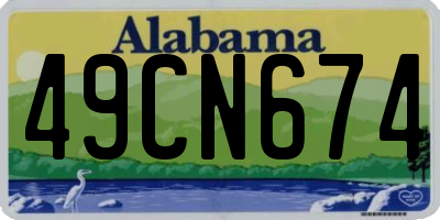 AL license plate 49CN674