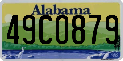 AL license plate 49CO879