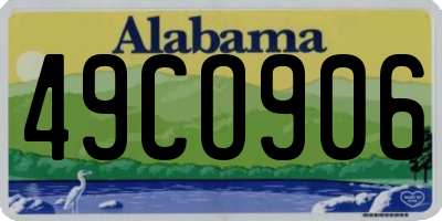 AL license plate 49CO906