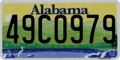 AL license plate 49CO979