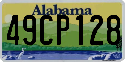 AL license plate 49CP128