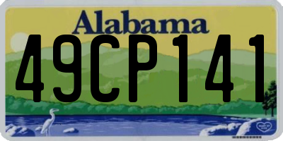 AL license plate 49CP141