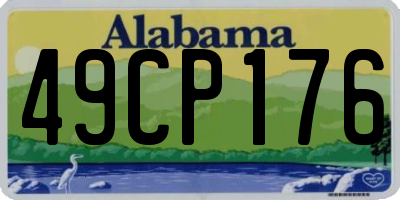 AL license plate 49CP176