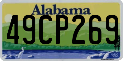 AL license plate 49CP269