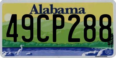 AL license plate 49CP288