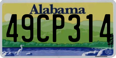 AL license plate 49CP314