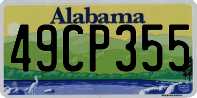 AL license plate 49CP355