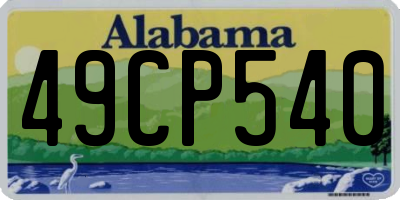 AL license plate 49CP540