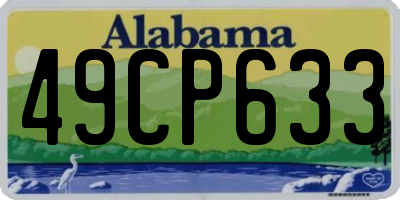 AL license plate 49CP633