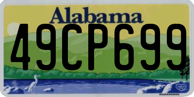 AL license plate 49CP699