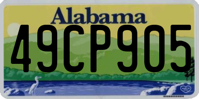 AL license plate 49CP905
