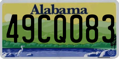 AL license plate 49CQ083