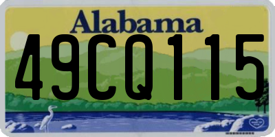 AL license plate 49CQ115