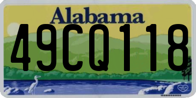 AL license plate 49CQ118