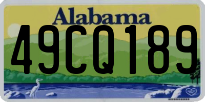 AL license plate 49CQ189