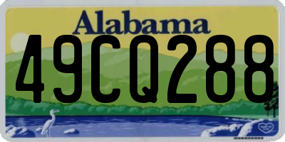 AL license plate 49CQ288