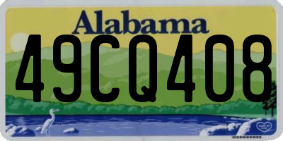 AL license plate 49CQ408