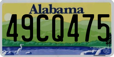 AL license plate 49CQ475