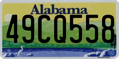 AL license plate 49CQ558