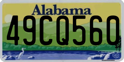 AL license plate 49CQ560