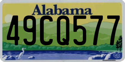 AL license plate 49CQ577