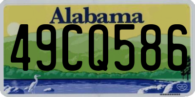 AL license plate 49CQ586