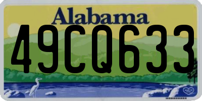 AL license plate 49CQ633