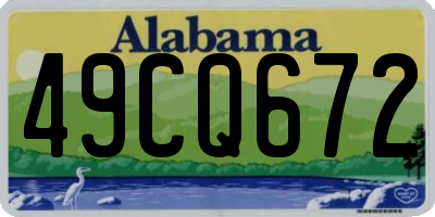 AL license plate 49CQ672