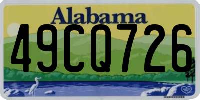 AL license plate 49CQ726