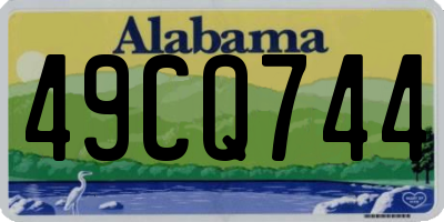AL license plate 49CQ744