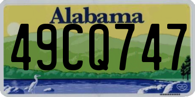 AL license plate 49CQ747