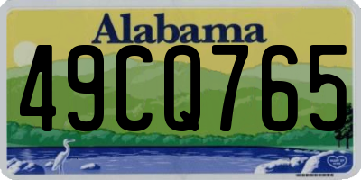 AL license plate 49CQ765