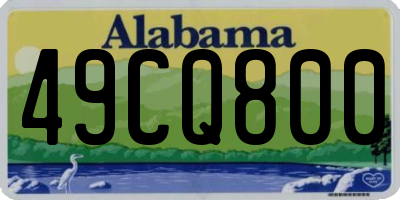 AL license plate 49CQ800