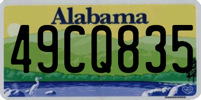AL license plate 49CQ835
